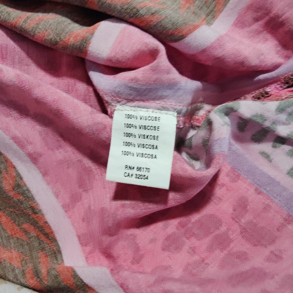 Anthropologie Blank London Renela Shirt Dress Pink Leopard Print Belted Size 4 - Picture 6 of 8
